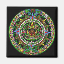 Aztec kalender magneter för kylskåp