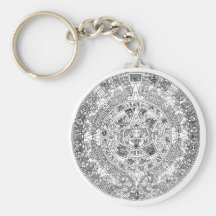 aztec kalender nyckel ring