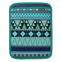 Aztec mönster slösar/minten/den gröna ipad sleeve