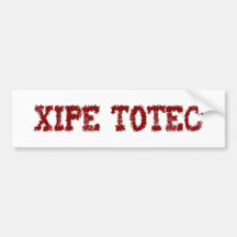 Aztekengott aztec god Xipe Totec Autoaufkleber