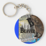 B ÄR FÖR BÄVER KEYCHAIN NYCKELRINGAR