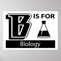 B är för biologi posters
