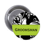 B&G-groomsmanen knäppas Knappar Med Nål