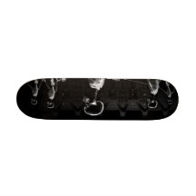B&W röntgar den midnatta promenaden för skelett Skate Board Decks