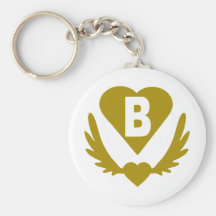 B-Winged-Heart-Heart.png Nyckelring