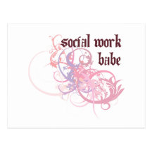 Babe för socialt arbete vykort
