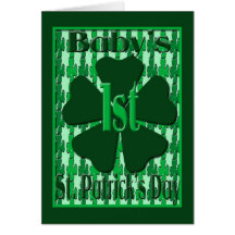 Baby 1st Sts Patrick kort för dag
