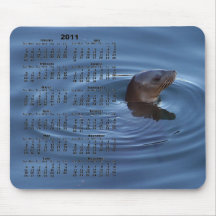 Baby 2011 förseglar kalendern Mousepad Musmatta