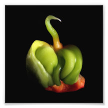 Baby Bellpeppar '' annuum paprika '', Fotografiskt Tryck