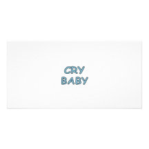 Baby blue skrik skräddarsydda fotokort