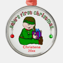 Baby första julprydnad (CA2) Jul Dekorationer