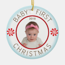 Baby första julprydnad juldekoration