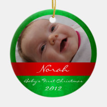 Baby första julprydnad juldekoration