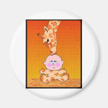 Baby & giraff magneter