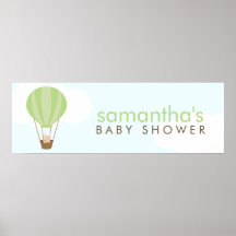 Baby i en ballongbaby shower print