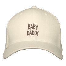 Baby Pappa-Ordstäv-Broderad hatt