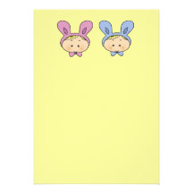 Baby shower för twillingar (flickan och pojken) kort för inbjudningar