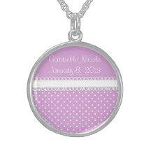 Baby shower i rosor sterling silver halssmycken