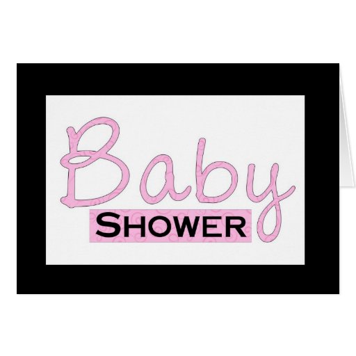 Baby shower kort