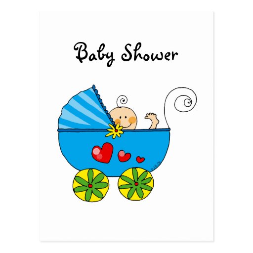 Baby shower (pojke) vykort