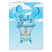 Baby shower sväller pojkeinbjudan hälsningskort