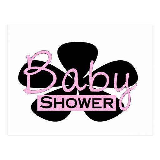 Baby shower vykort