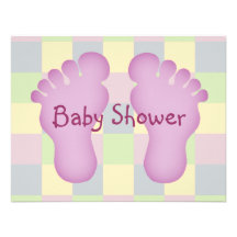 Baby showerflicka anpassningsbara tillkännagivanden