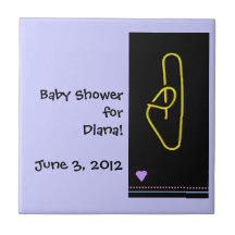 Baby showergästgåvor keramiska plattor
