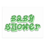 Baby showergrönt vykort