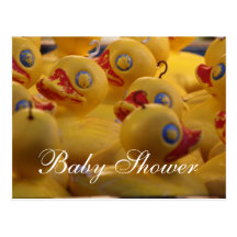 Baby showergult duckar vykortet