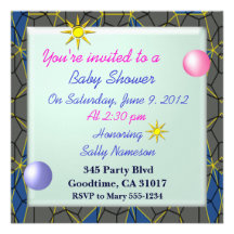 Baby showerinbjudan