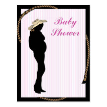 Baby showerinbjudan vykort