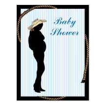 Baby showerinbjudan vykort