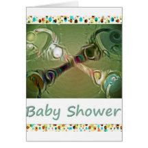 Baby showerinbjudandesign - 003 hälsnings kort