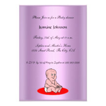 Baby showerinbjudanflicka