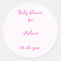 Baby showerklistermärke
