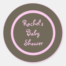 Baby showerkuvertet förseglar klistermärke