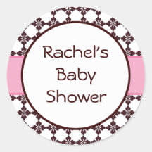 Baby showerkuvertet förseglar klistermärke