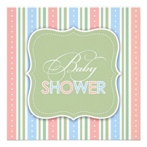 Baby showerlägenhetinbjudan