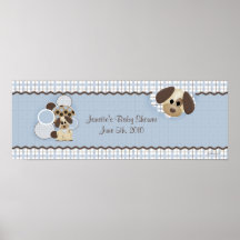 Baby showervalpbaner affisch