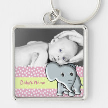 Babyelefant/foto Nyckelring
