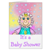Babyen är det en baby shower kort