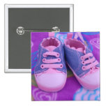 Babyen knäppas rosa liten flicka Shoes knäppas Knapp