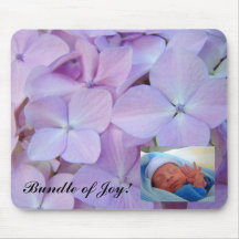 Babyfotomousepad tillfogar din foto & text mus matta