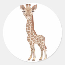 Babygiraff Klistermärken