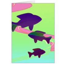 BabyKoi fisk Hälsnings Kort