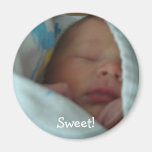 Babymagnetnyfödd bebis i filtpersonlig magneter