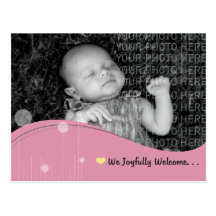 Babymeddelande Vykort