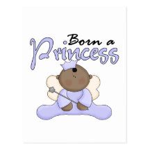 BabyPrincess - purpurfärgade Tshirts och gåvor Vykort