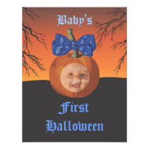 Babys första halloween festinbjudningar